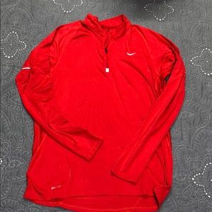 Nike dri fit long sleeve quarter sleeve